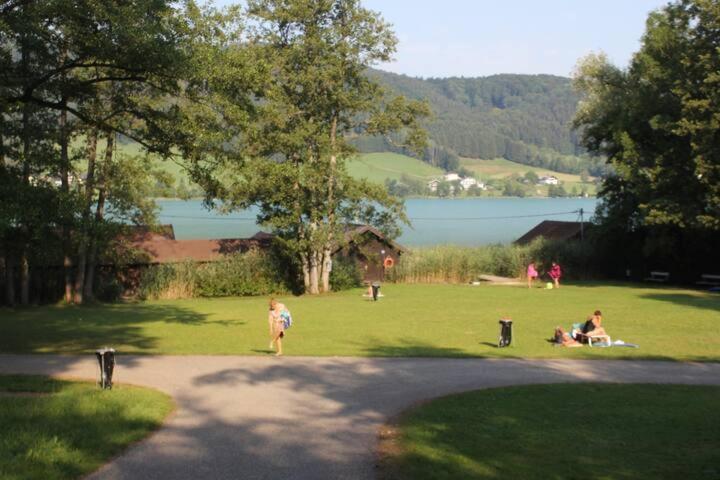 Wunderschoene Ferienwohnung Mit Seeblick Zell am Moos Buitenkant foto