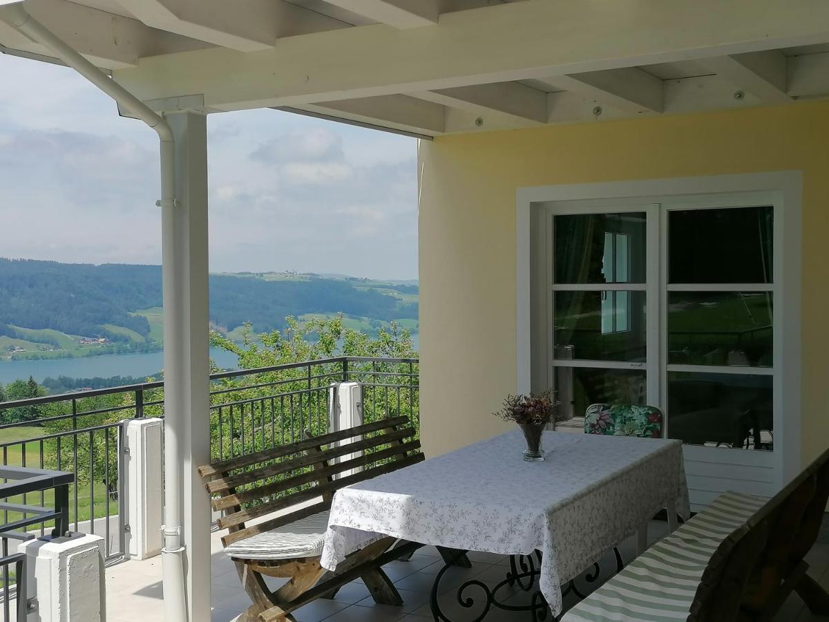 Wunderschoene Ferienwohnung Mit Seeblick Zell am Moos Buitenkant foto